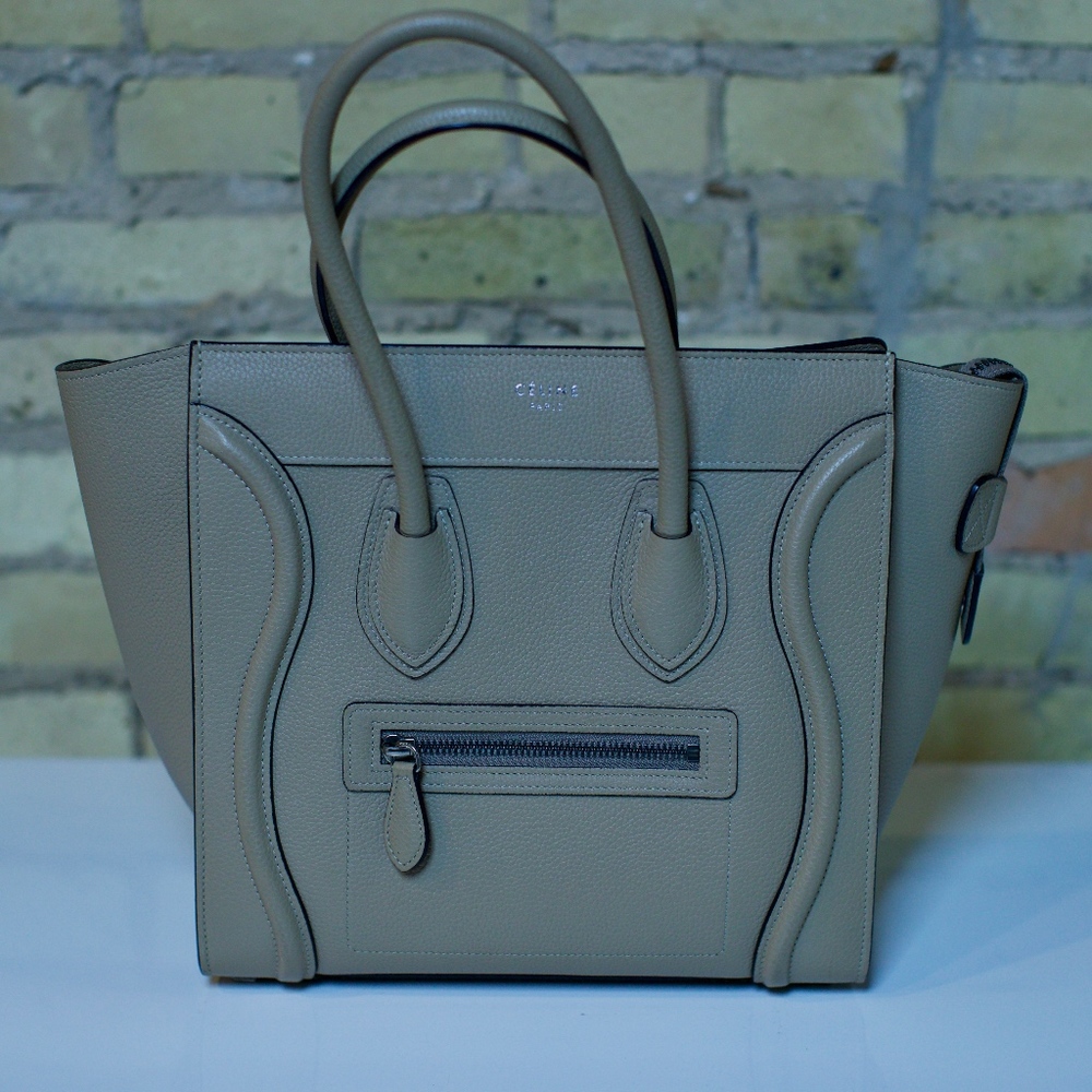 AUTHENTIC - Celine Micro Luggage Handbag